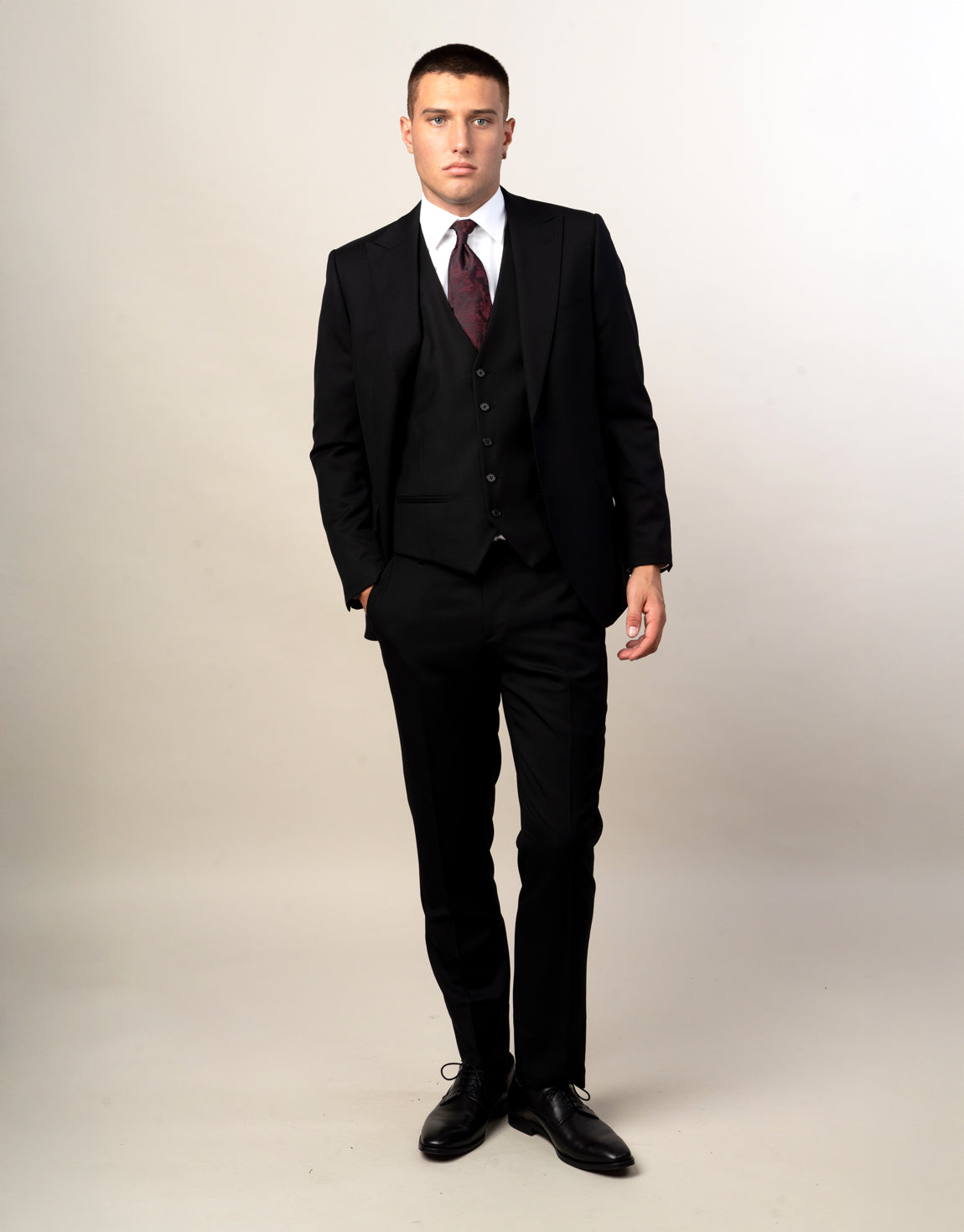 Churchill Jet Black Waistcoat