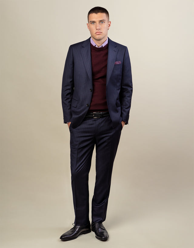 Cooper Navy Pinstripe Suit