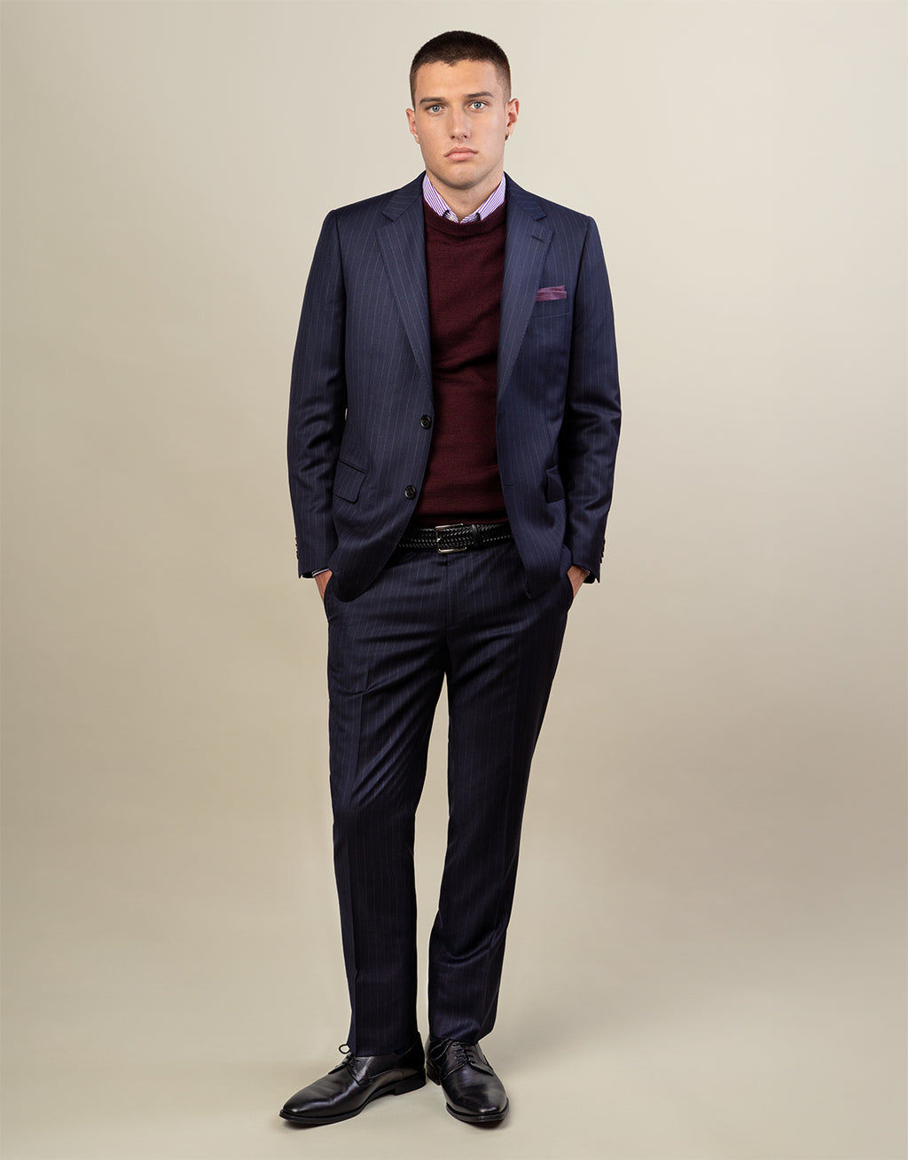 London Purple Bengal Stripe Shirt