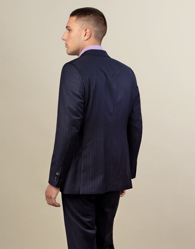 Cooper Navy Pinstripe Suit Jacket