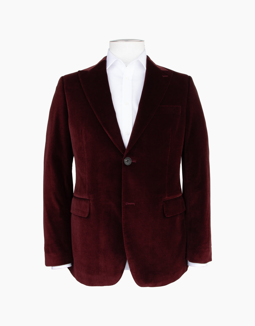 Lyon Burgundy Velvet Blazer