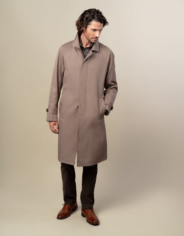 Loch Camel Brown Water Resistant Raglan Coat