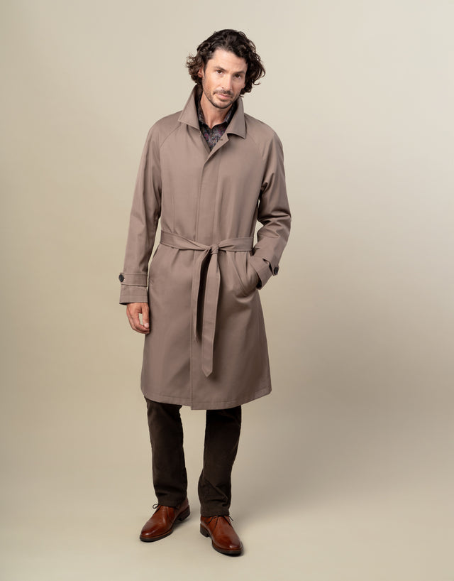 Loch Camel Brown Water Resistant Raglan Coat