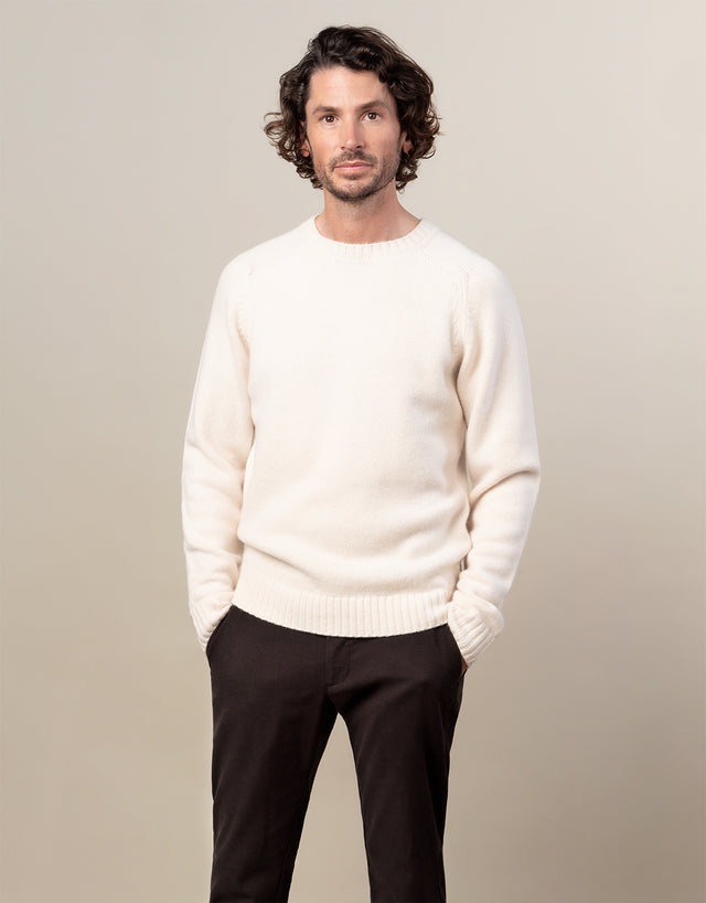 Kaiapoi Winter White Shetland Sweater