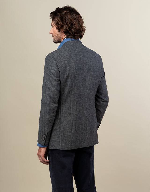 Hawker Dark Moss Green Textured Blazer