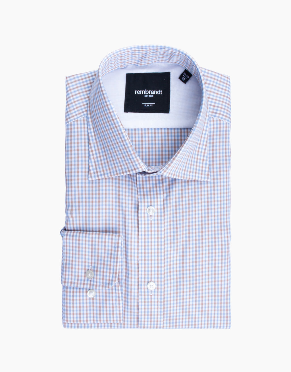 London Brown & Blue Check Shirt