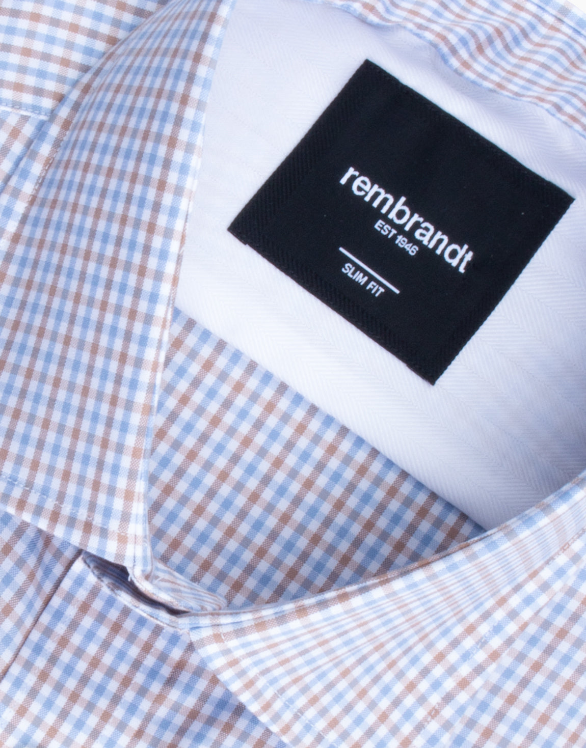 London Brown & Blue Check Shirt