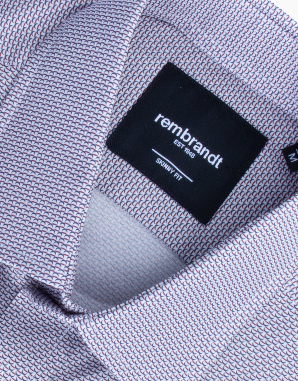 Sinatra Maroon & Navy Geo Print Shirt