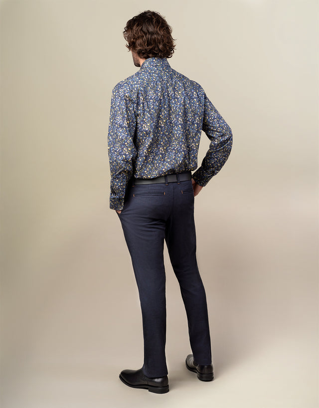 Tyler Navy Birdseye Chino