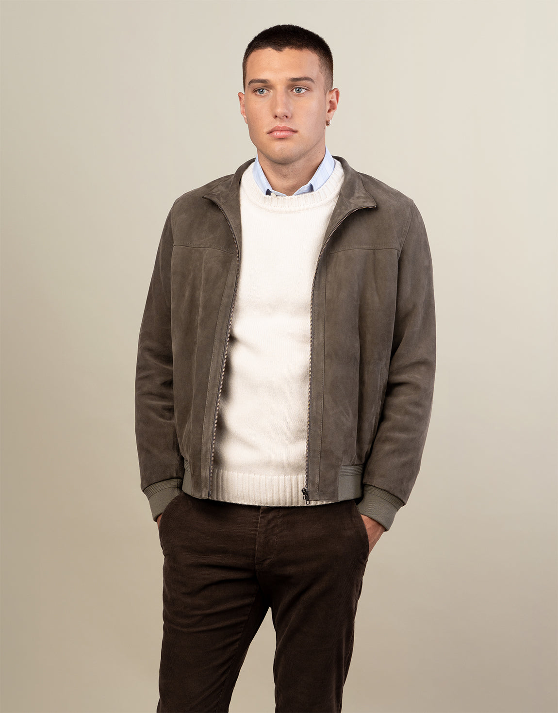 Sinatra Light Blue Glen Check Shirt