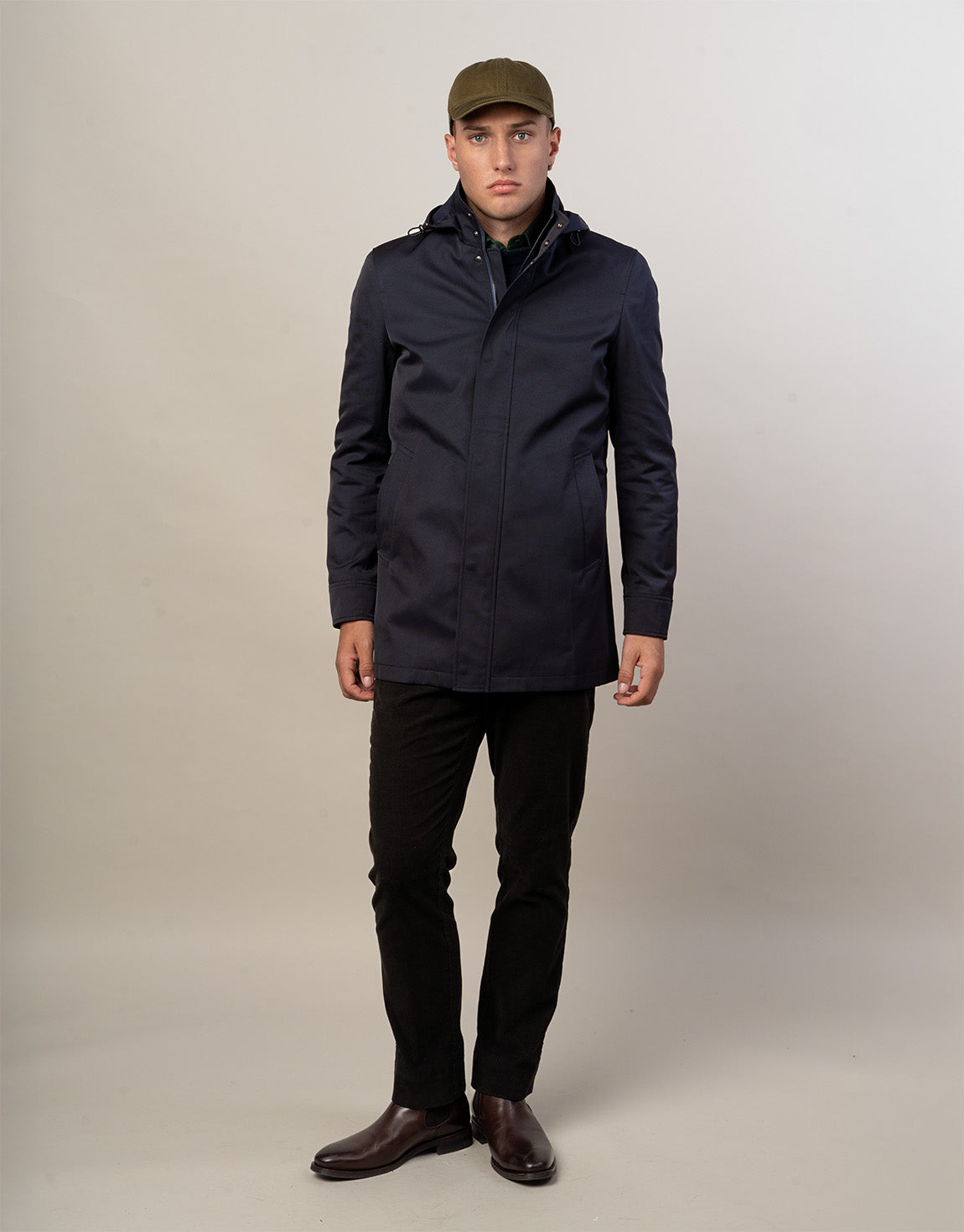 Aro Navy Water Resistant Parka