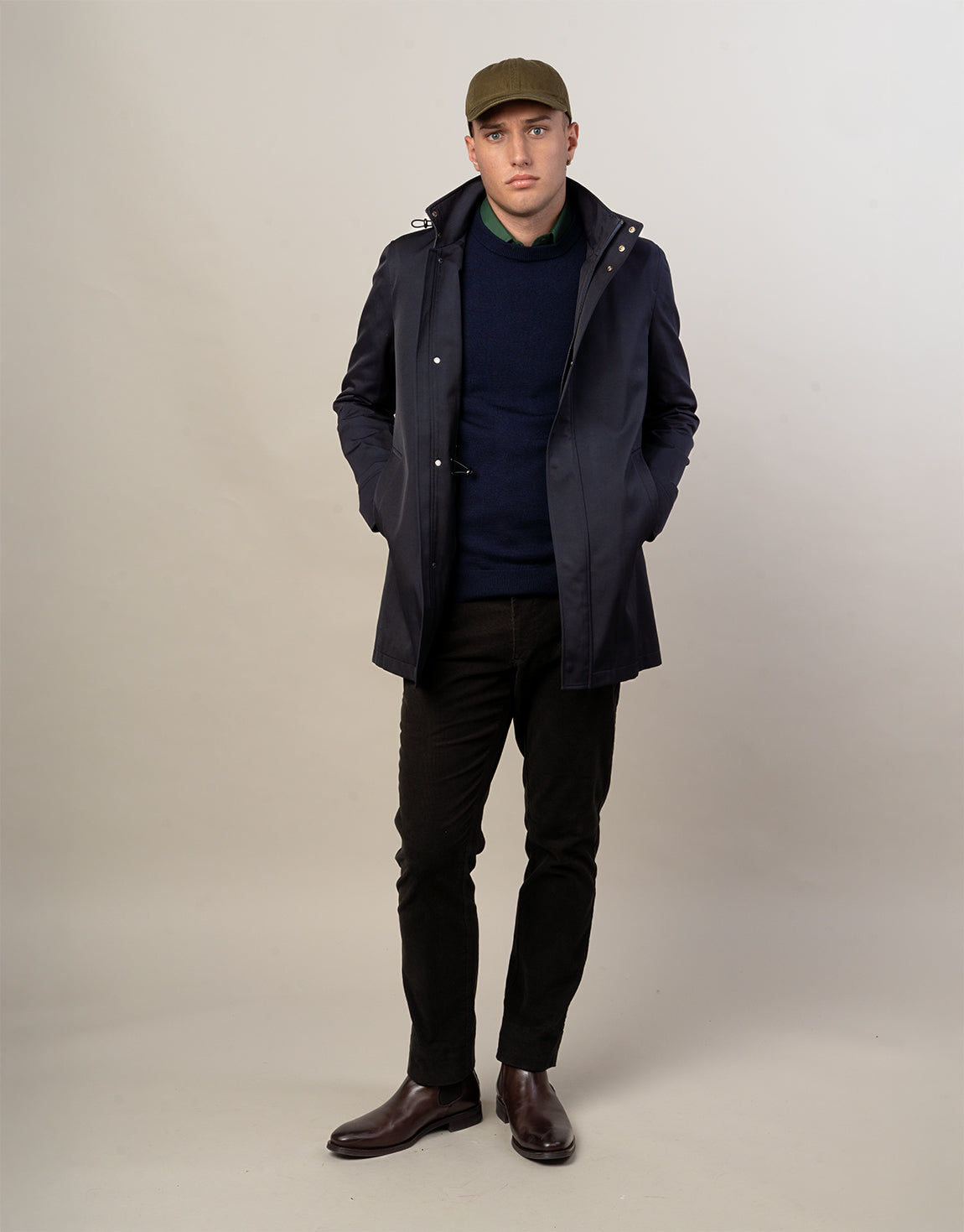 Aro Navy Water Resistant Parka