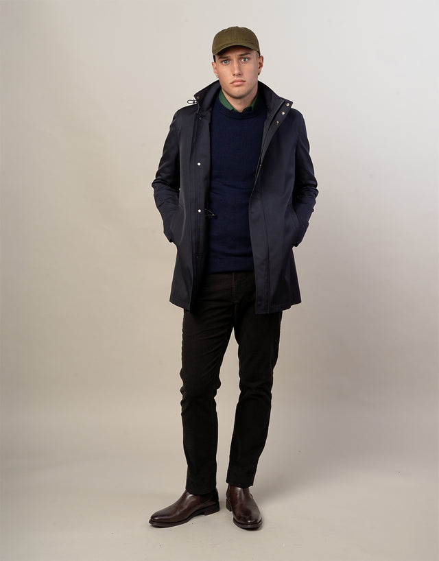 Aro Navy Water Resistant Parka