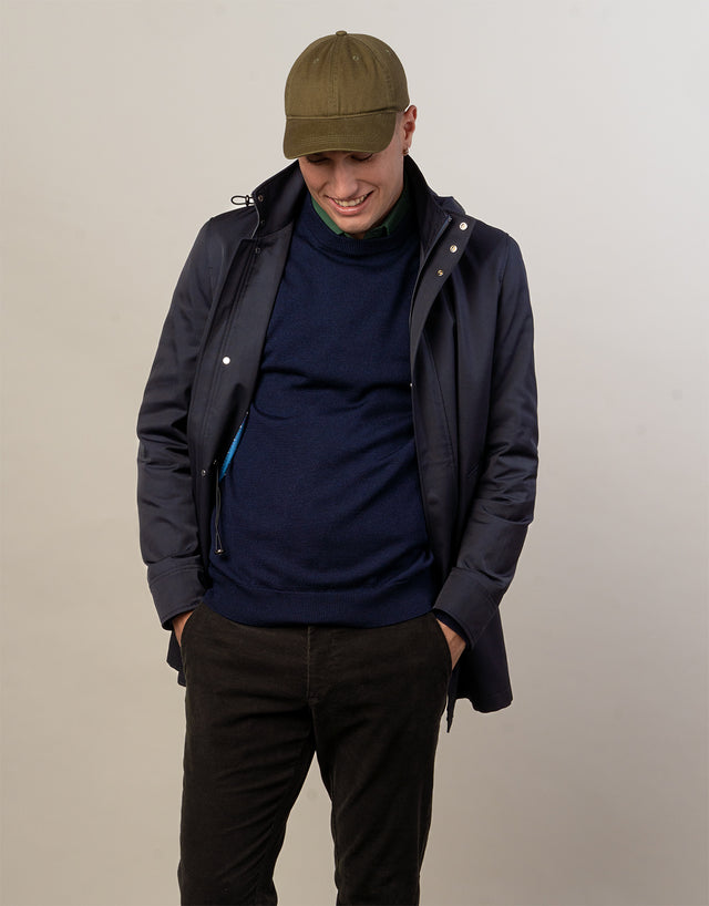Aro Navy Water Resistant Parka