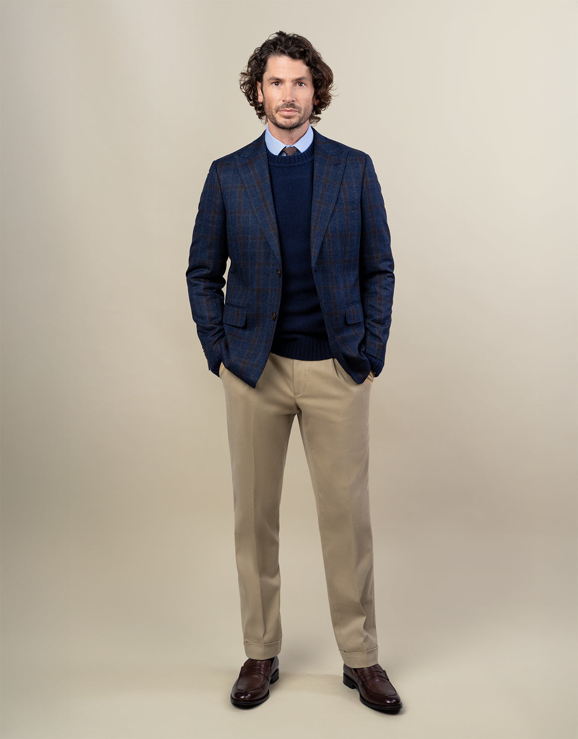 Evans Beige Brushed Cotton Trouser