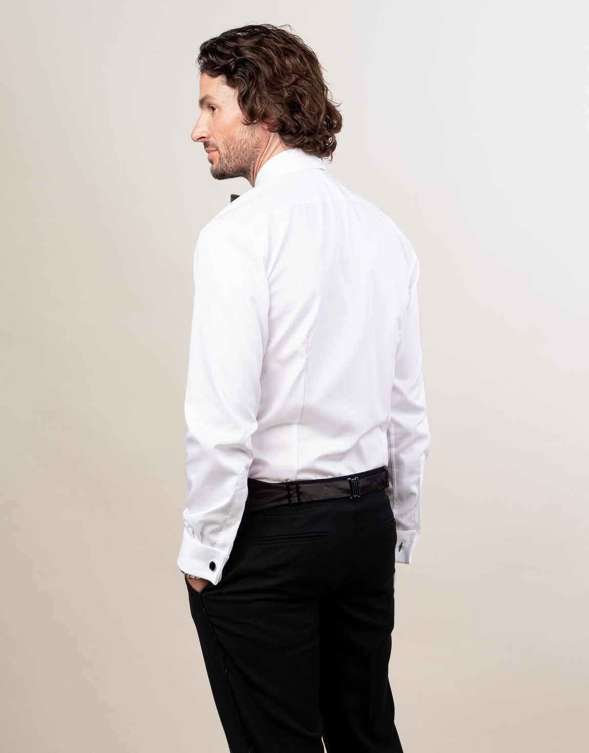 Avalon White Marcella Tuxedo Shirt