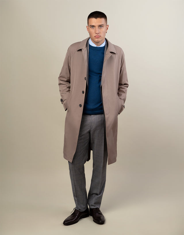 Loch Camel Brown Water Resistant Raglan Coat