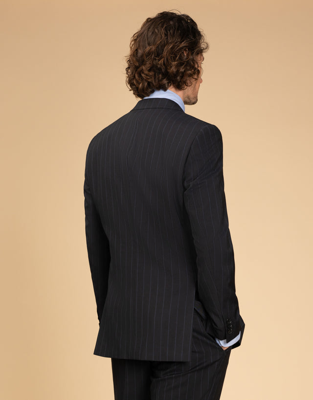 Cooper Navy Stripe Suit Jacket