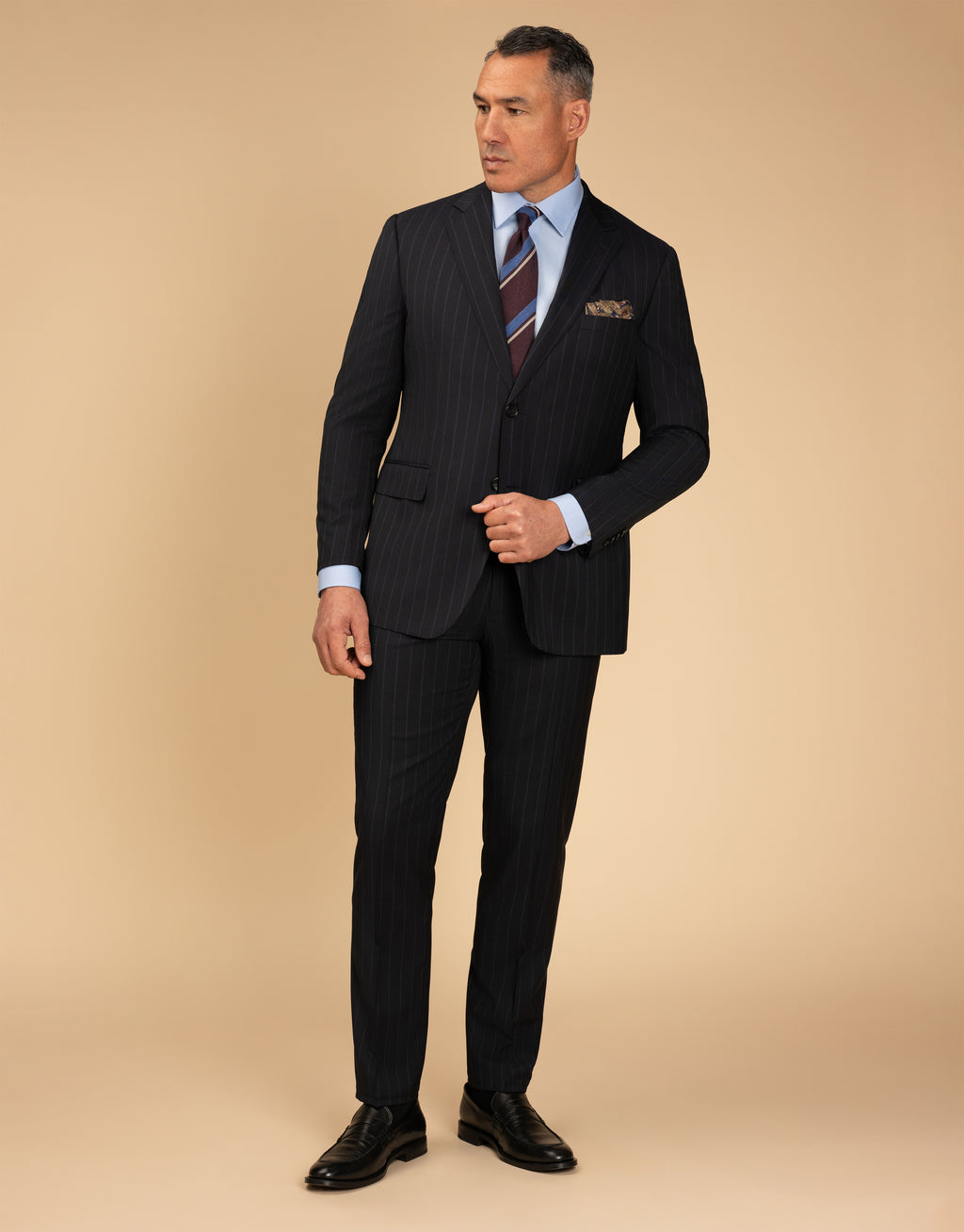 Cooper Navy Stripe Suit