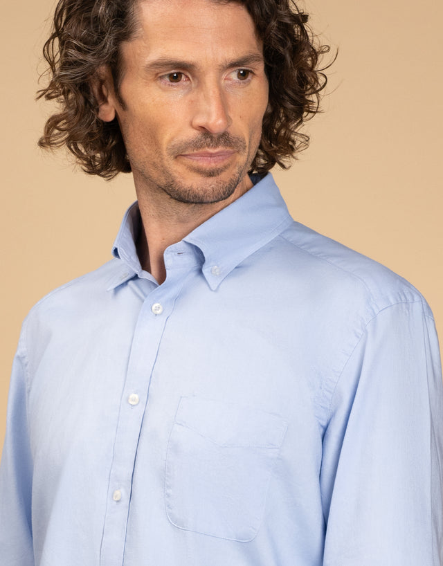 Ohope Blue Oxford Button Down Shirt