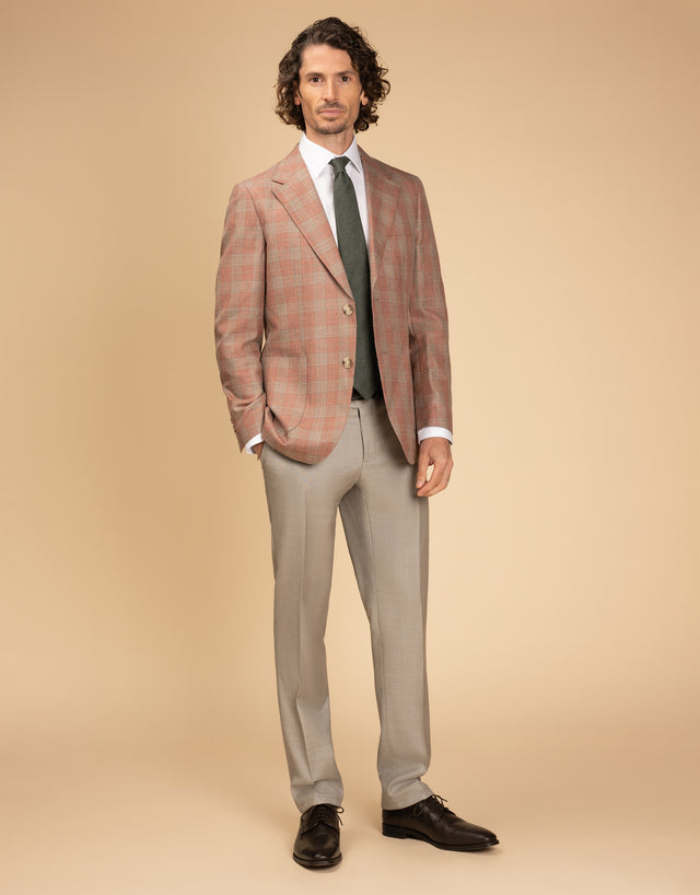 Malta Pink & Sage Glen Check Blazer