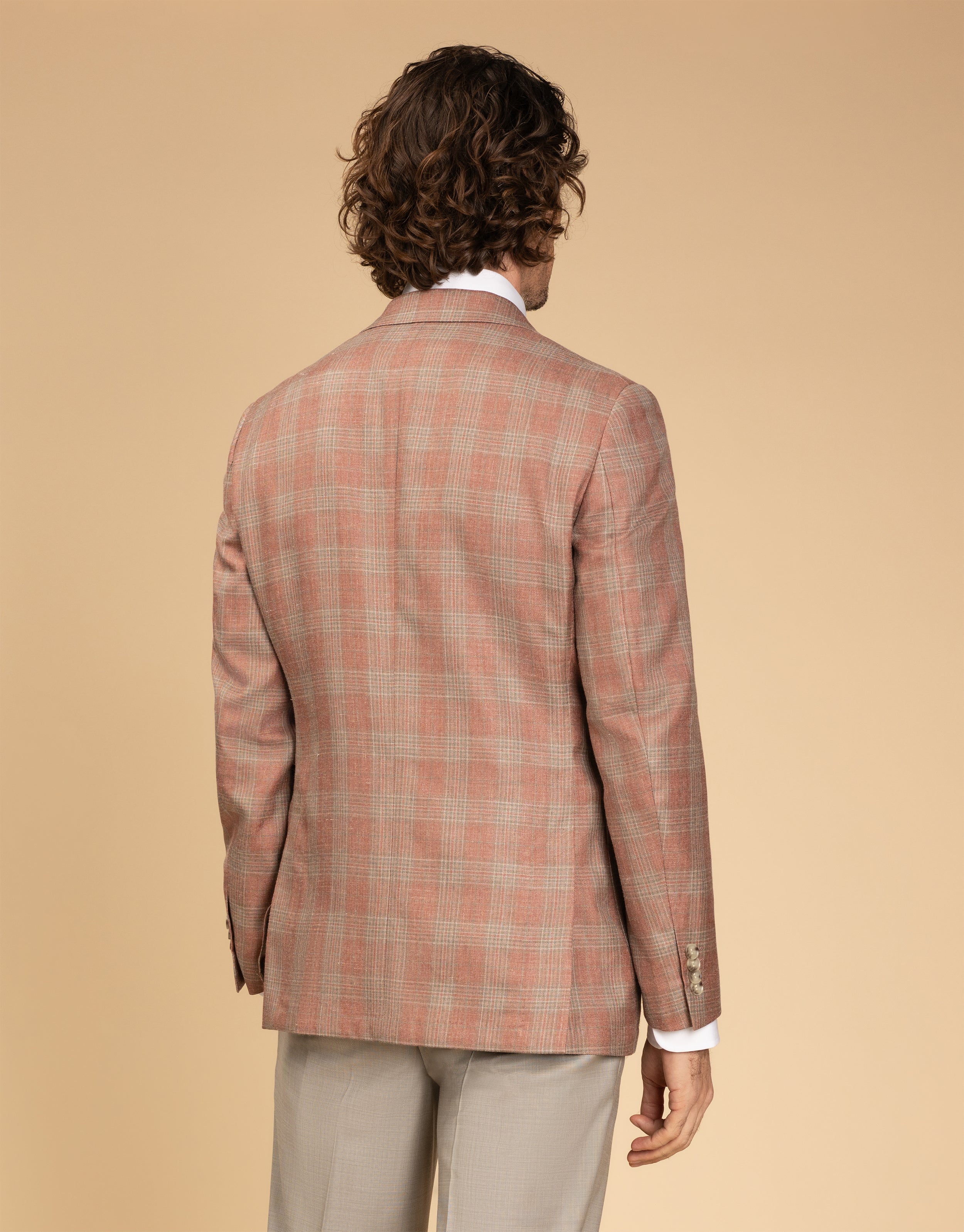 Malta Pink & Sage Glen Check Blazer