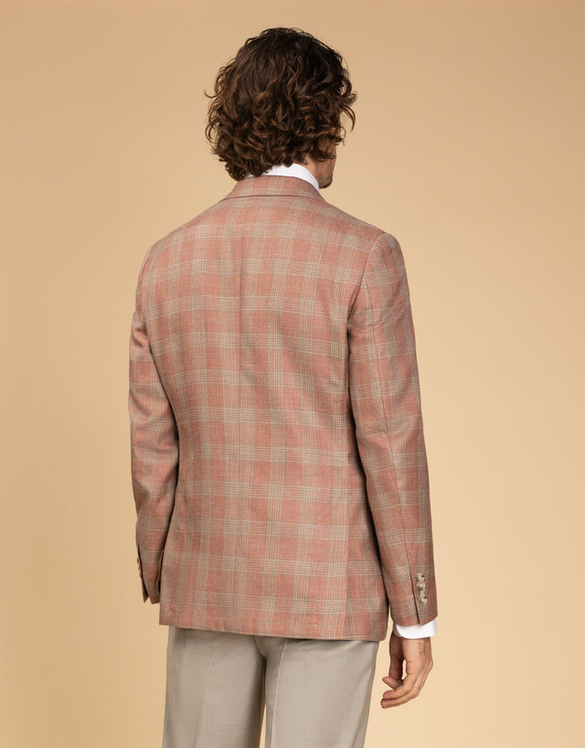 Malta Pink & Sage Glen Check Blazer