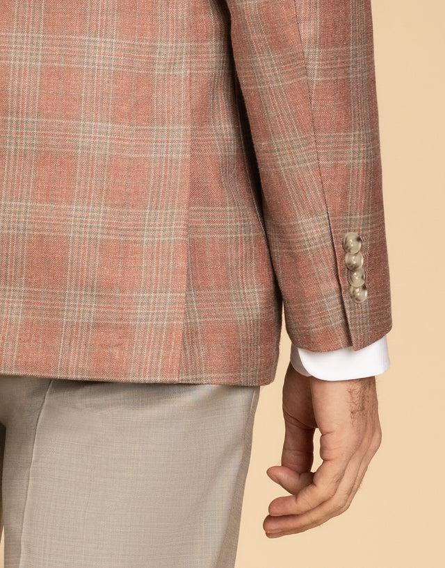 Malta Pink & Sage Glen Check Blazer