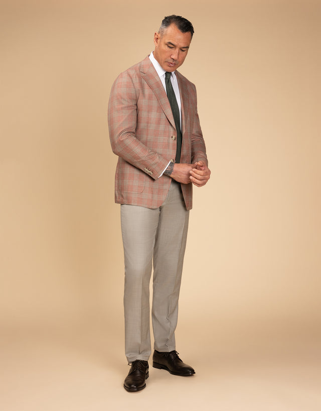 Malta Pink & Sage Glen Check Blazer