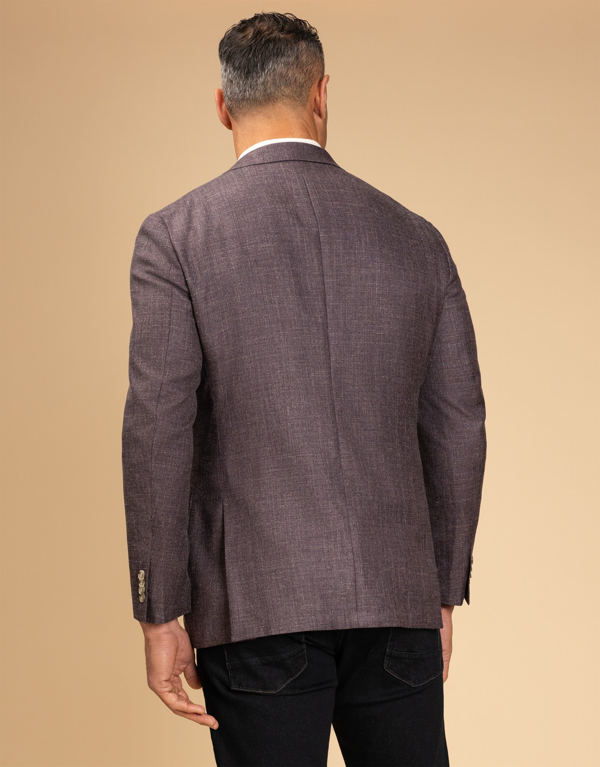 Malta Purple Textured Blazer