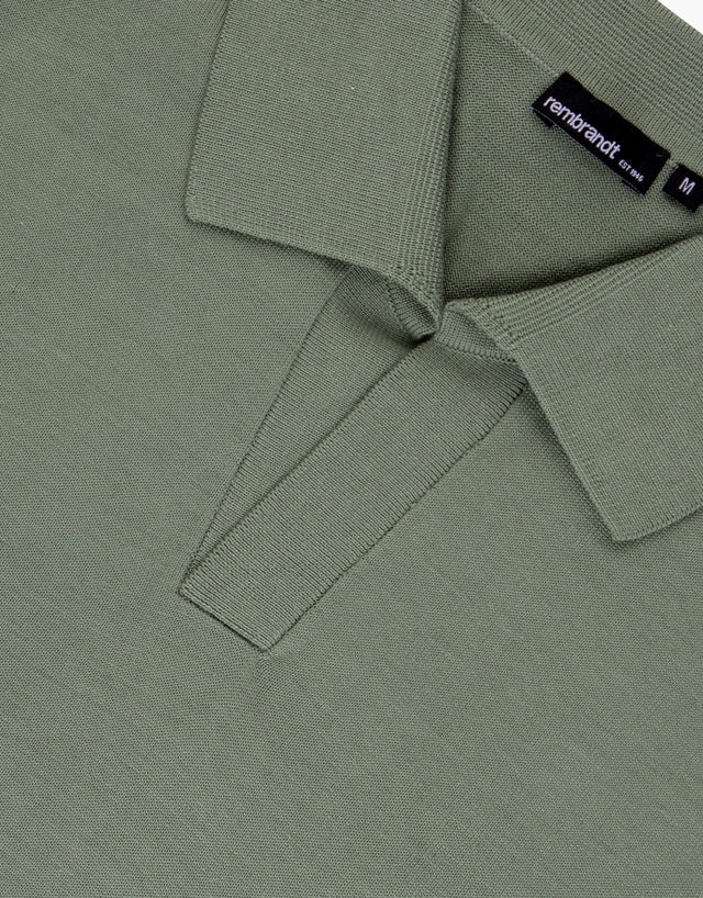 Amalfi Sage Green Knitted Polo