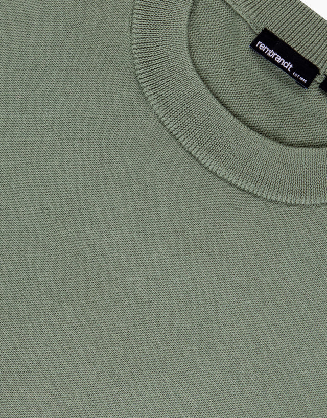 Como Sage Green Crew Neck