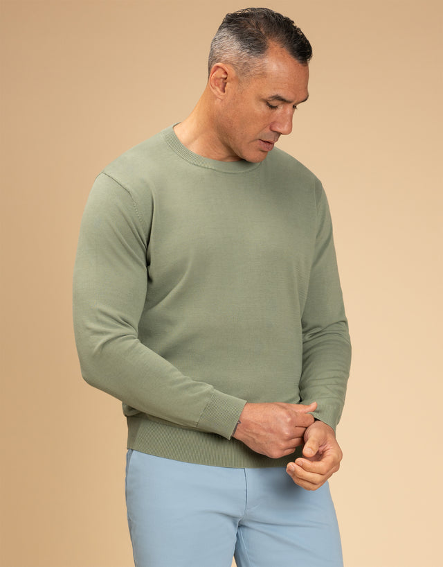 Como Sage Green Crew Neck