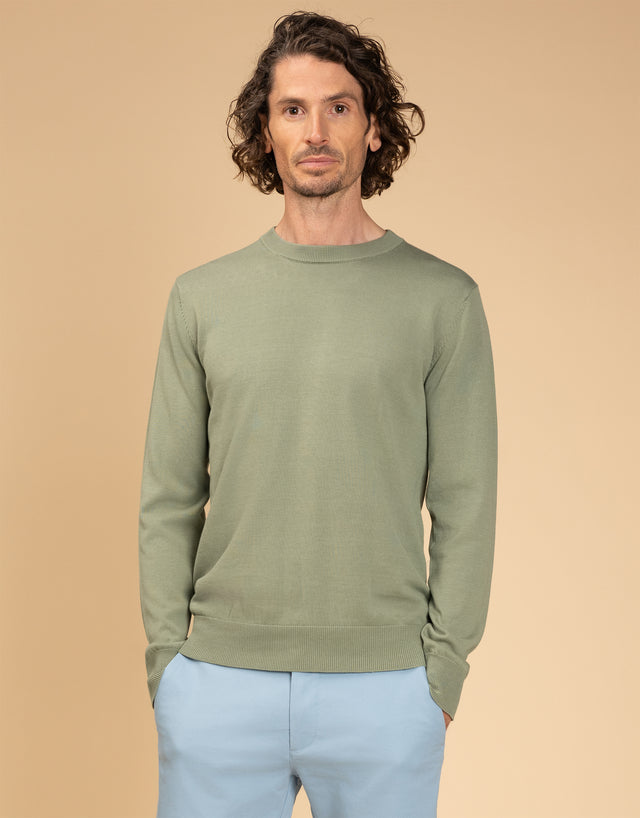 Como Sage Green Crew Neck