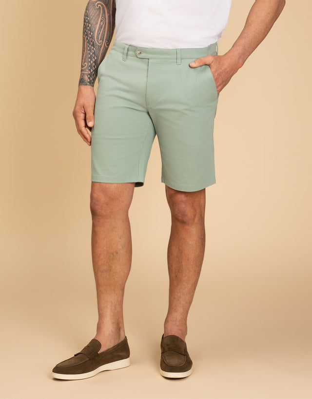 Sumner Mint Green Textured Shorts