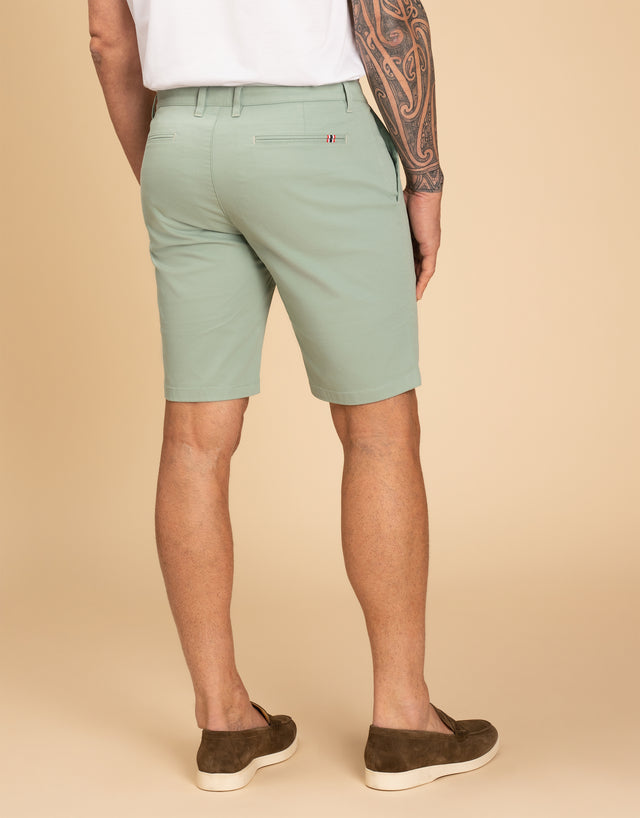 Sumner Mint Green Textured Shorts
