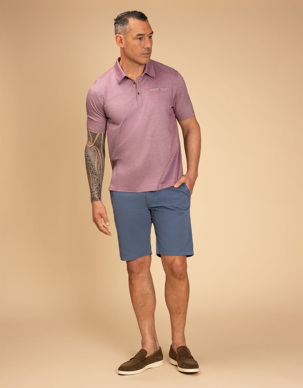 Portofino Mauve Polo Shirt
