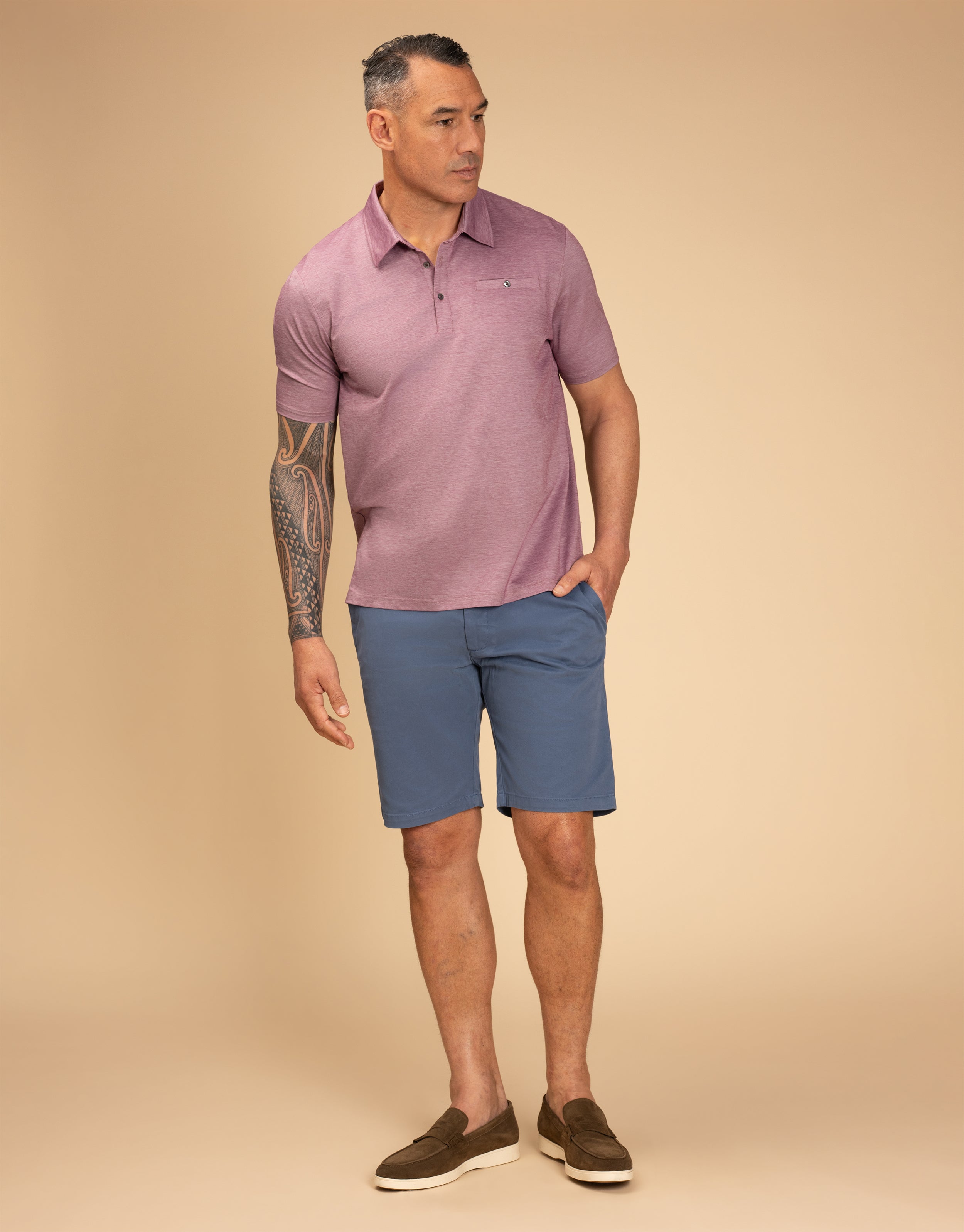 Portofino Mauve Polo Shirt