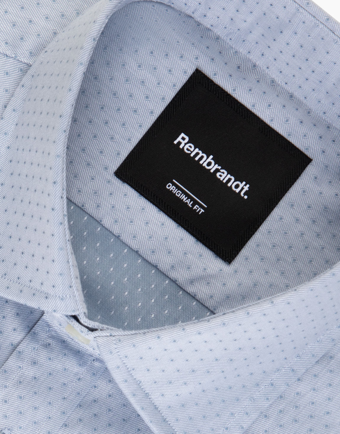 London Teal Blue Micro-design Shirt