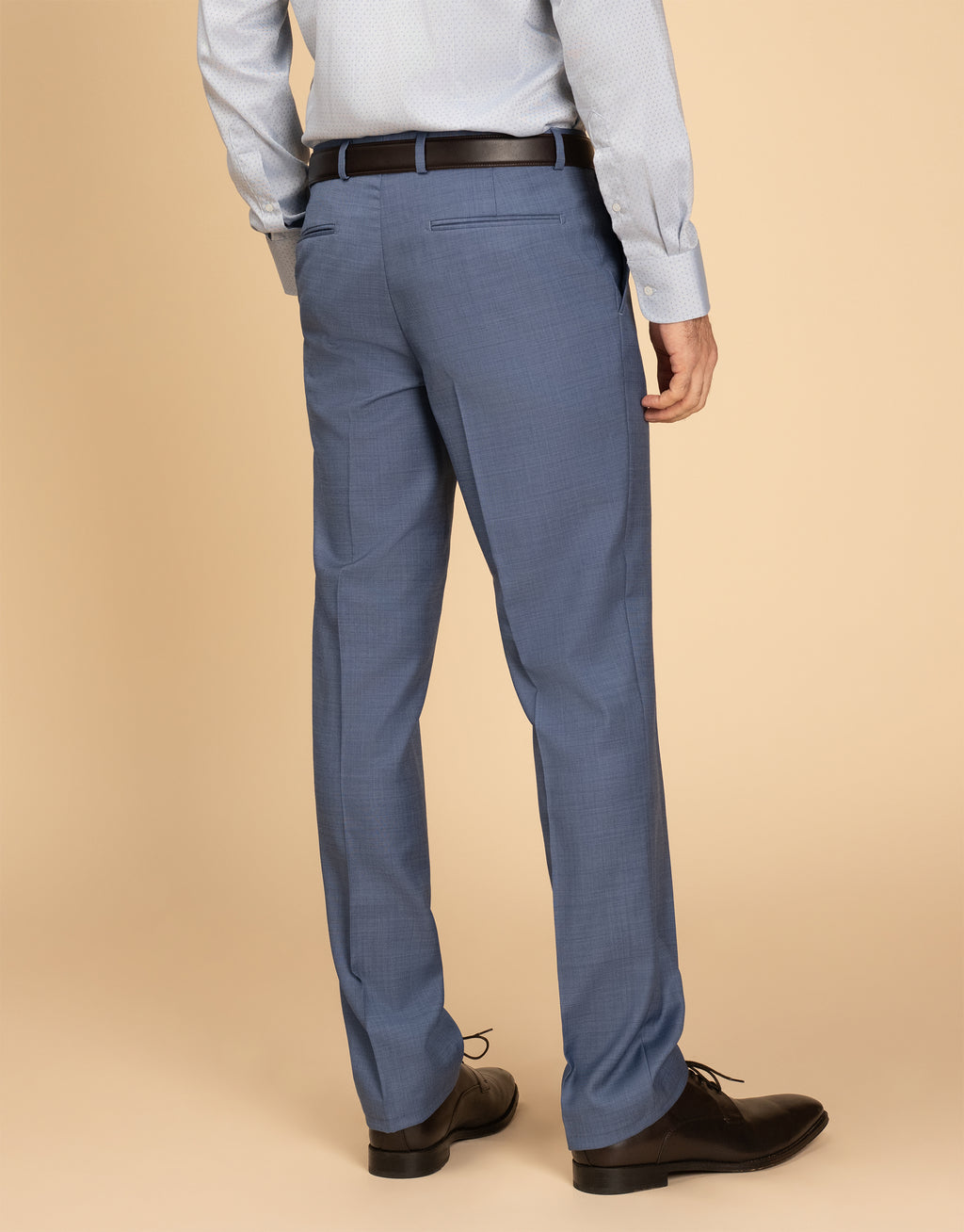 Lotus Pale Blue Sharkskin Suit Trouser