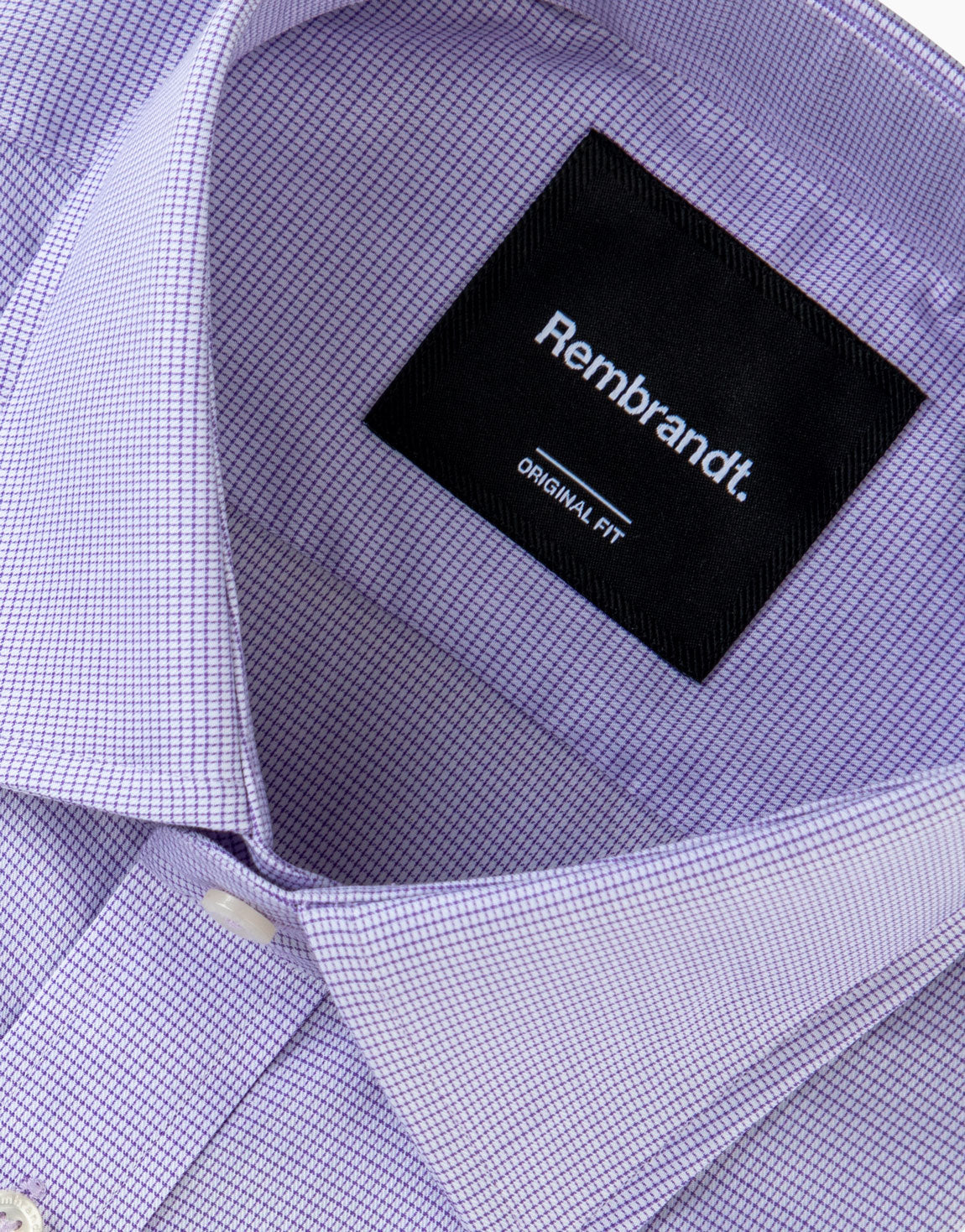 London Purple Microcheck Shirt