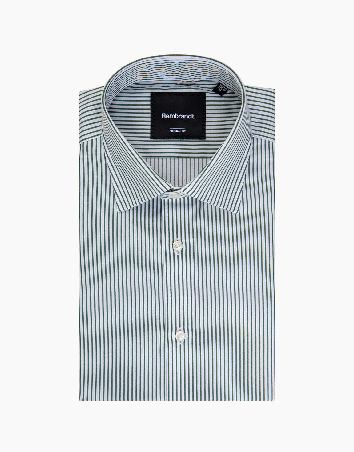 London Green Pencil Stripe Shirt