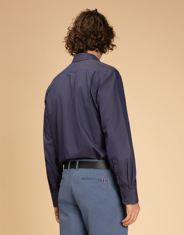 Sinatra Indigo Twill Shirt
