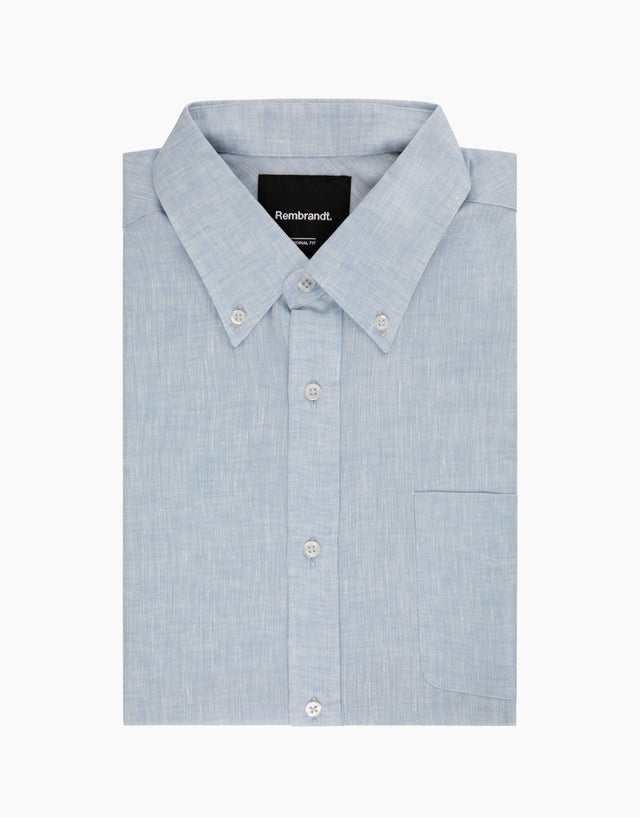 Ohope Light Blue Irish Linen Shirt