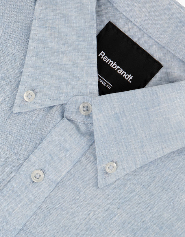 Ohope Light Blue Irish Linen Shirt
