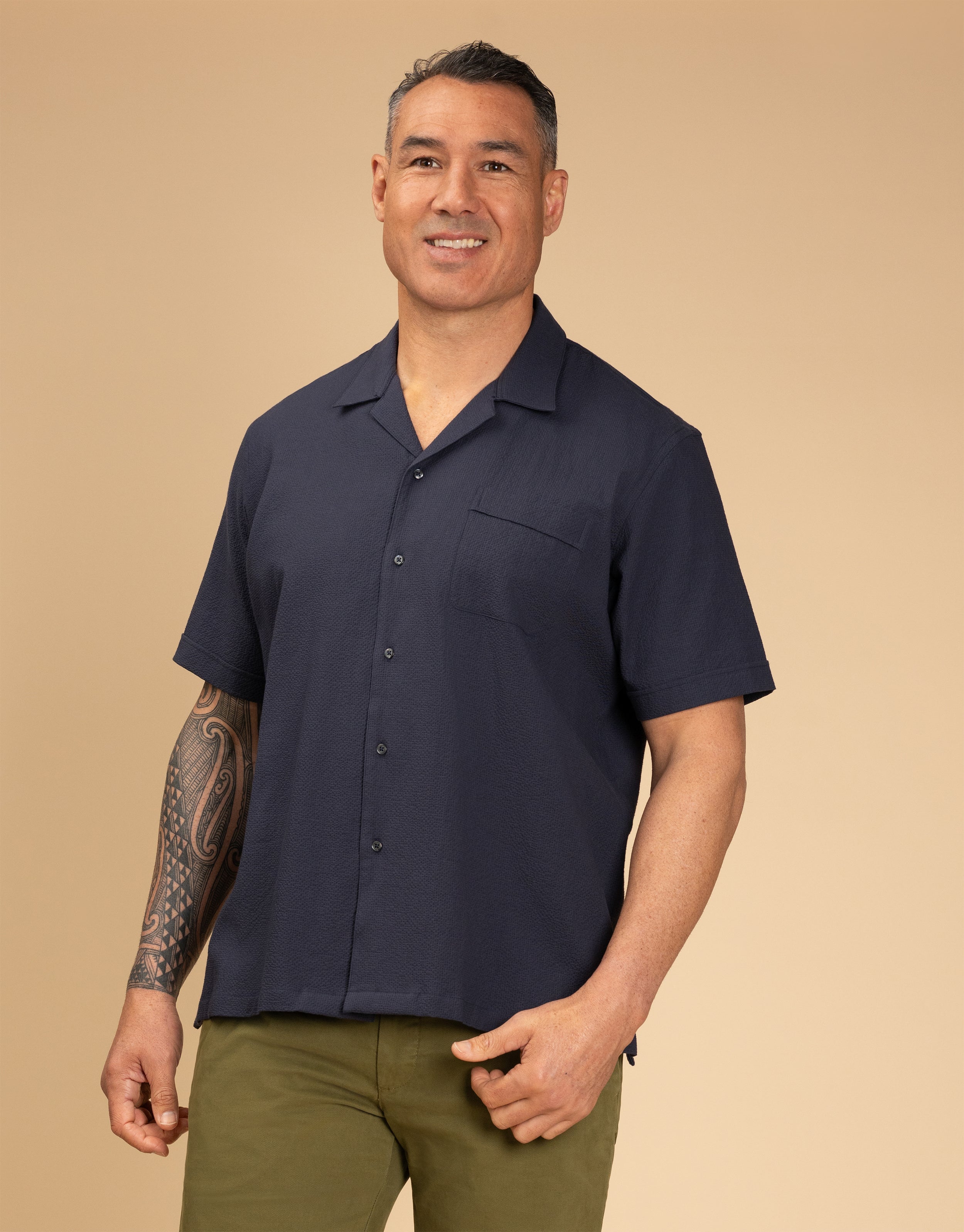 Scott is 191cm wearing size XL