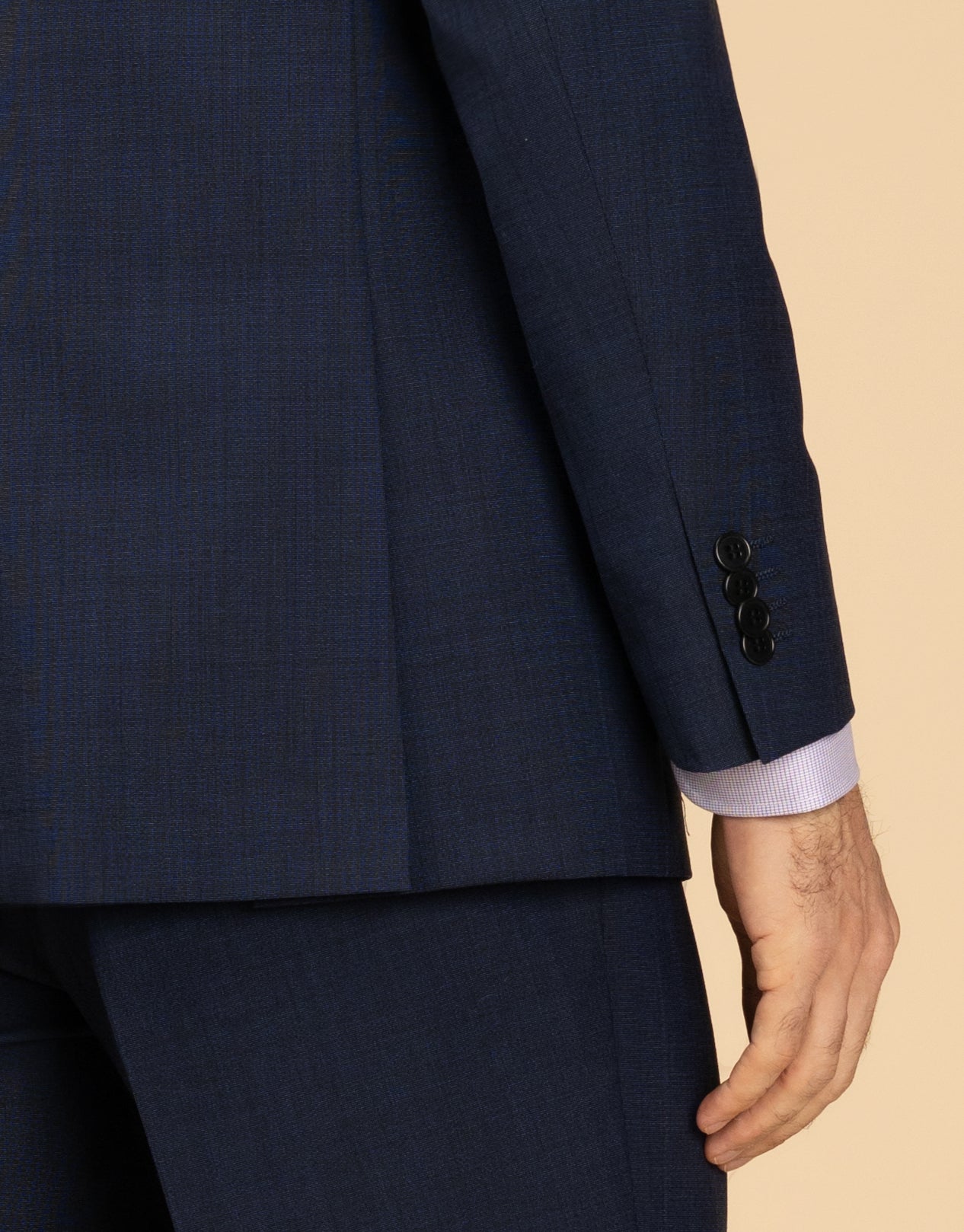 Cooper Navy Shadowcheck Two Trouser Suit