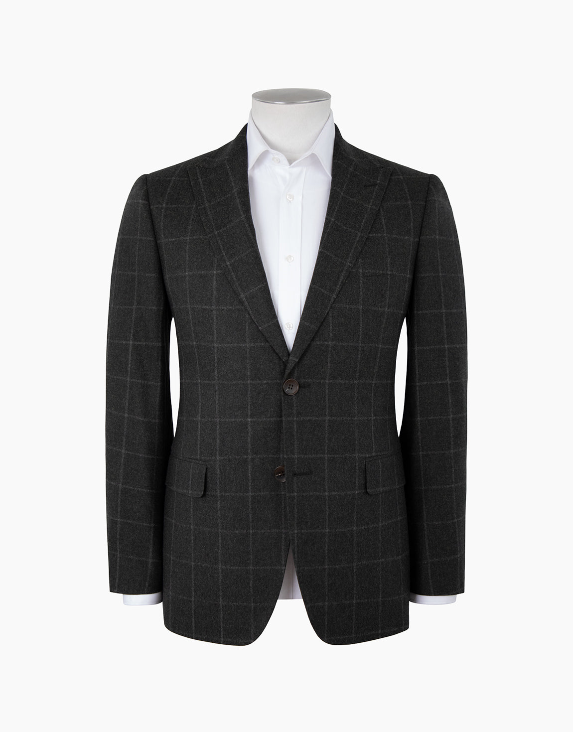 Lyon Dark Green Check Flannel Blazer