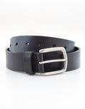 Woolston Black Tumbled Leather Belt