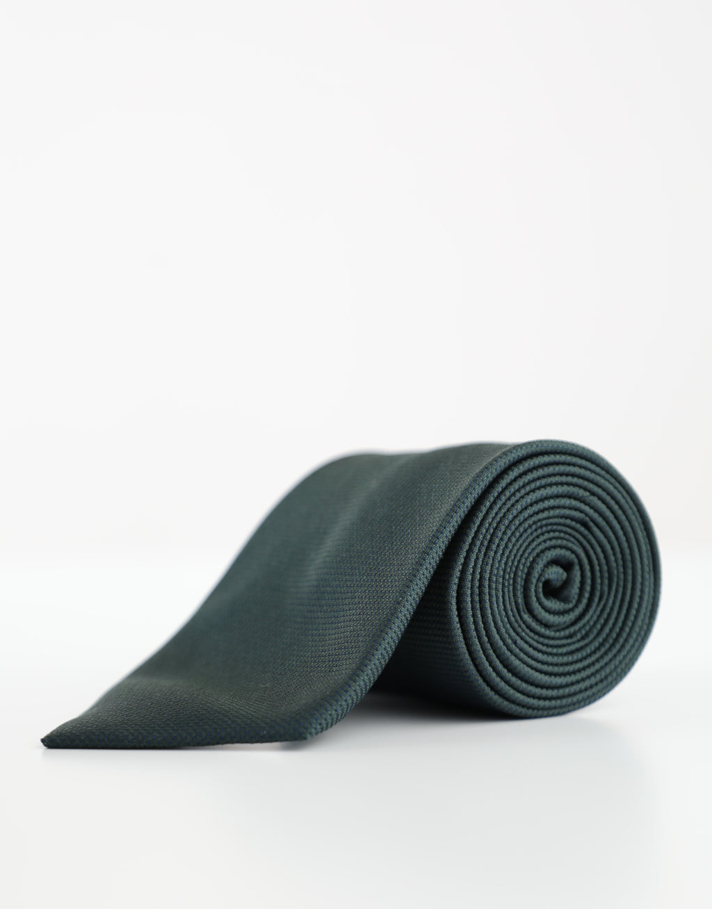 Dark Olive Green Textured Silk Tie